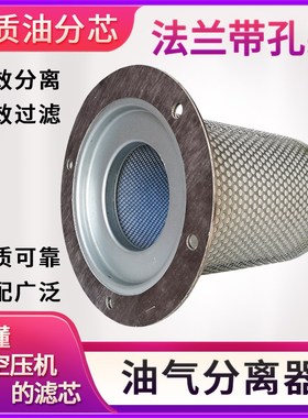 法兰有孔螺杆空压机油气分离器油分芯25300045-022 25200007-005