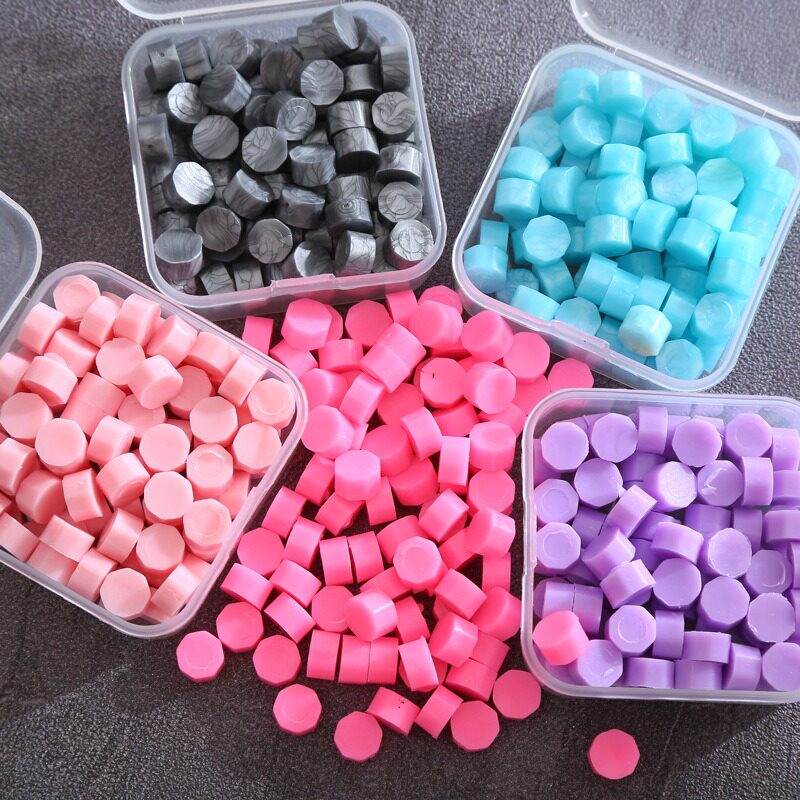 火漆印章夜光马卡龙珠光猫爪爱心星星幸运草蜡粒勺子熔炉蜡烛便宜