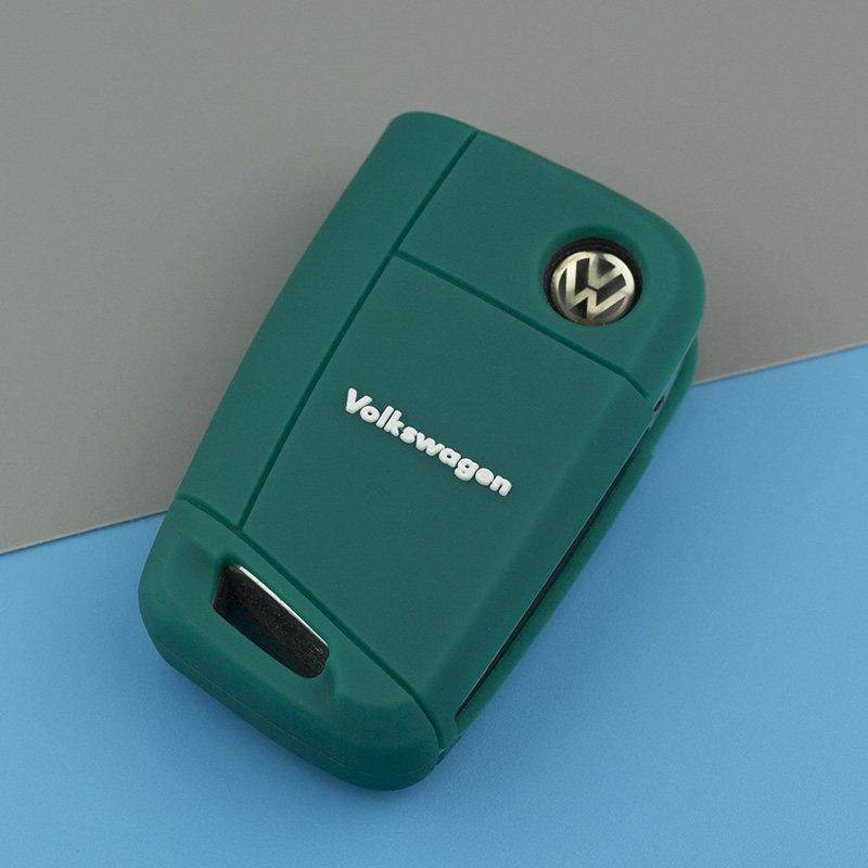 硅胶车钥匙套包扣适用大众途观L新朗逸P宝来速腾探歌途岳凌渡探岳