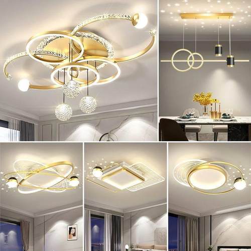 2024新款客厅灯简约现代高级感网红吸顶灯轻奢主灯中山灯具套餐