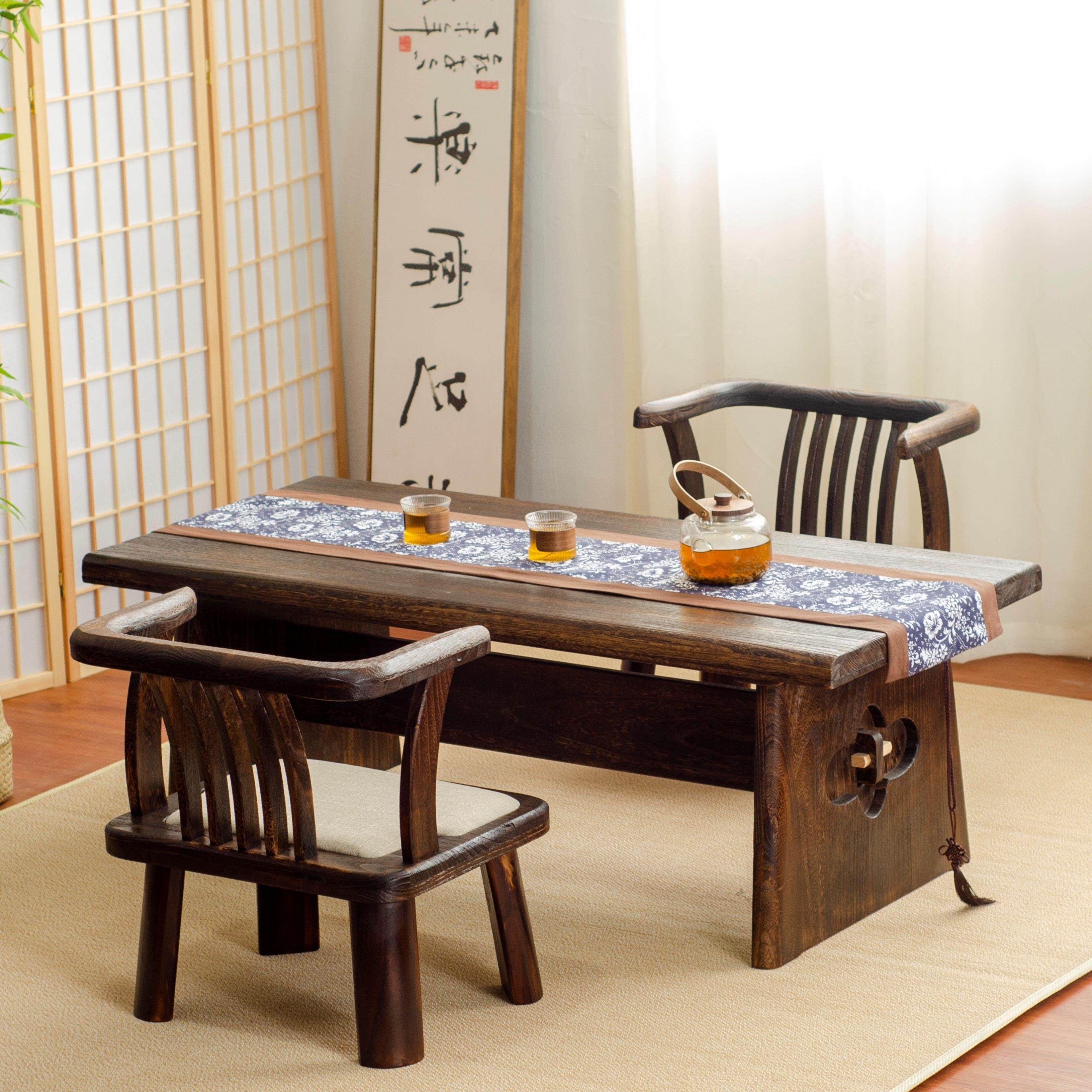 实木喝茶桌子中式阳台茶桌椅组合民宿禅意小茶台矮茶几家用大板桌,住宅家具,家用茶台/茶桌,淘宝优惠券,粉丝福利购,淘宝优惠卷