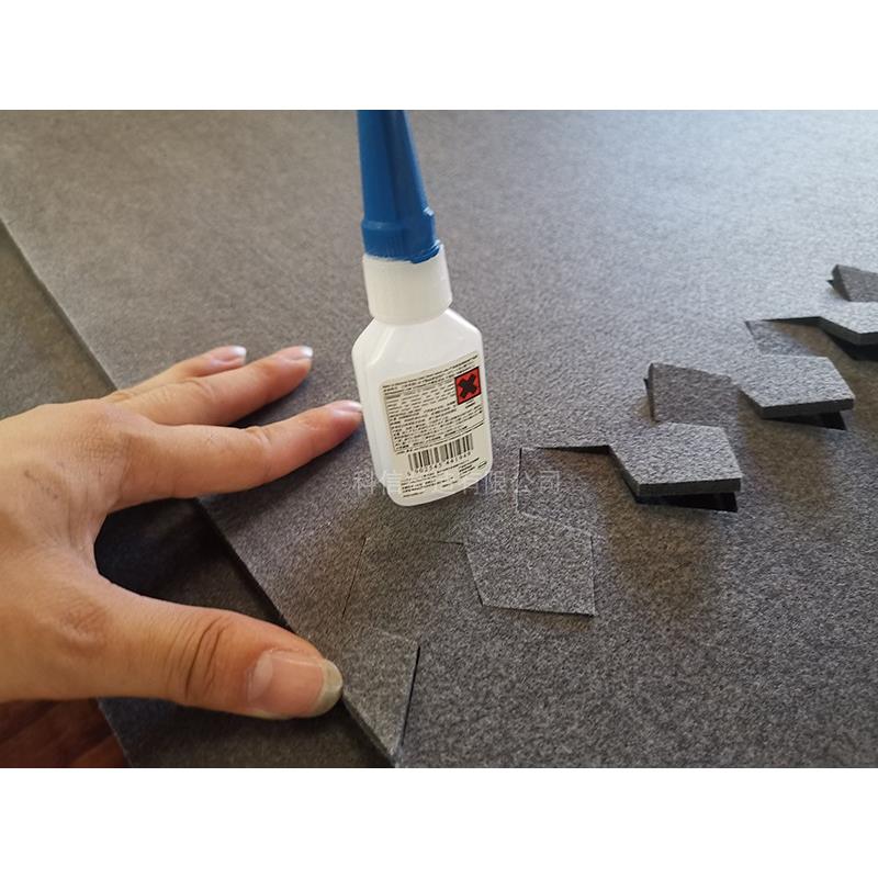 转台自动送料振动刀切割机毛毡专用胶水