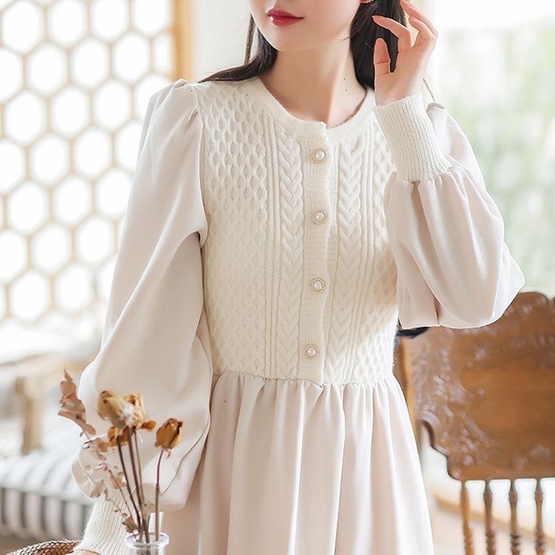 秋冬连衣裙新款小个子过膝