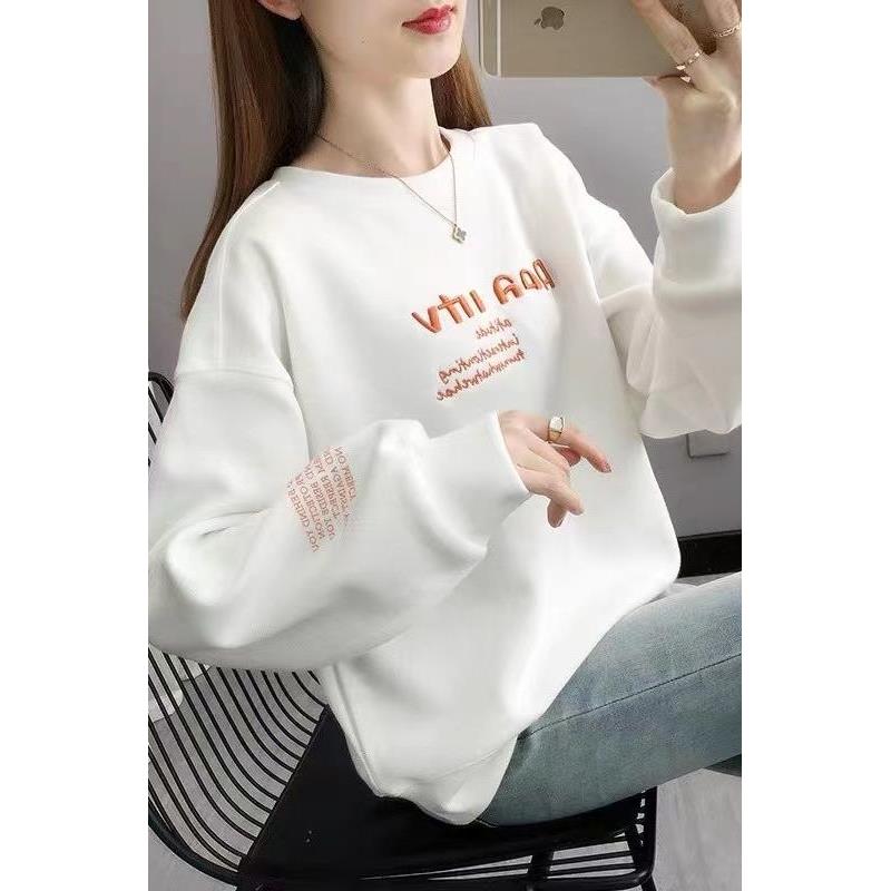 新款百搭大码女装卫衣秋冬