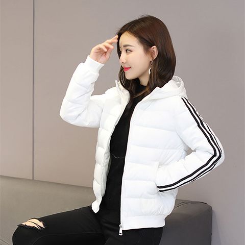 2024冬羽绒棉服短款连帽韩