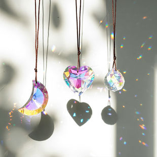 太阳捕手七彩三棱镜光学的折射科学实验解压创意玩具儿童启蒙礼物