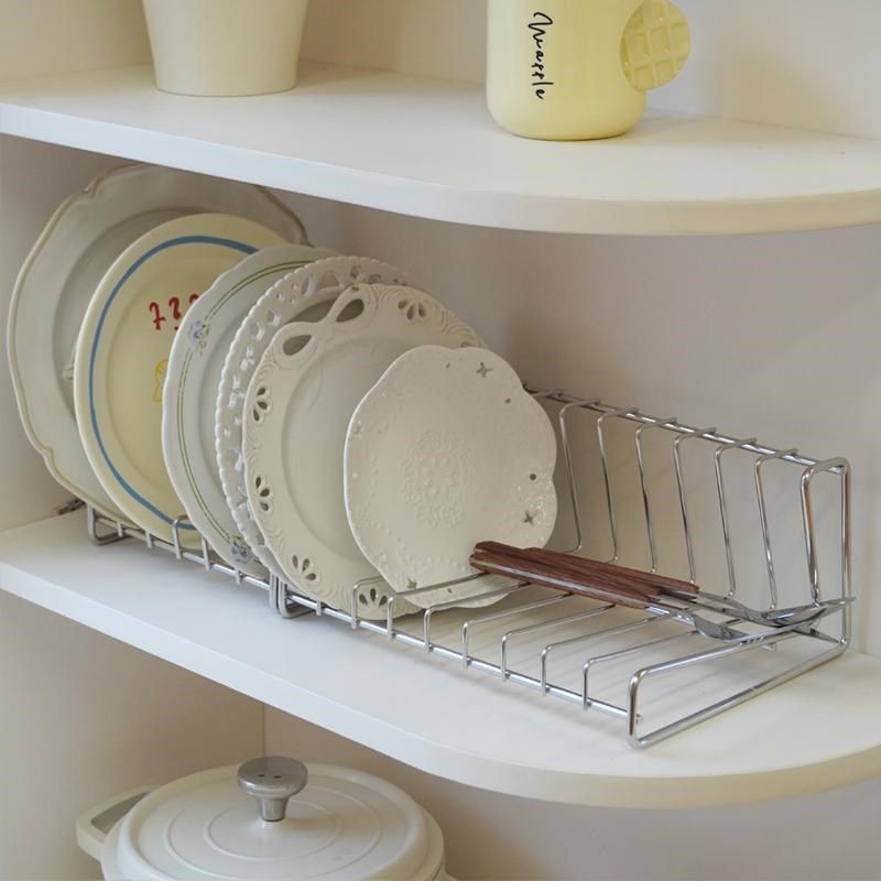 ins风加粗304不锈钢厨房置物架碗碟餐具放碟子收纳架滤水沥水架,厨房/烹饪用具,碗架,淘宝优惠券,粉丝福利购,淘宝优惠卷