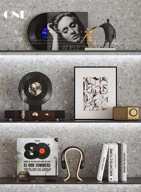 现代简约高级感小众艺术装饰品客厅轻奢酒柜摆饰开放格电视柜摆件