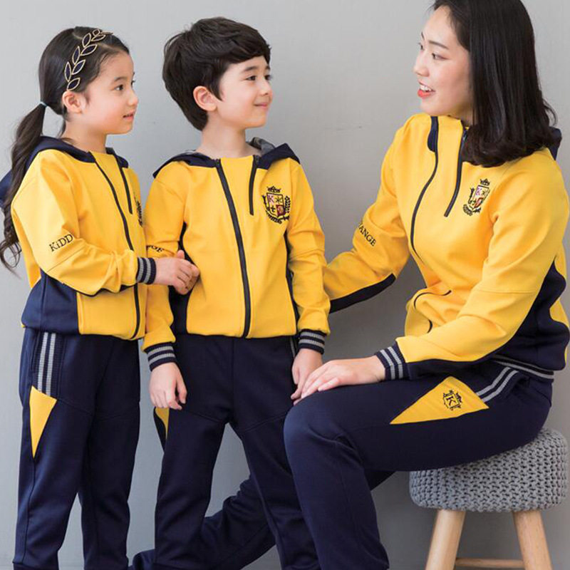 幼儿园园服春秋装教师幼师老师工作服小学生校服套装运动班服定制