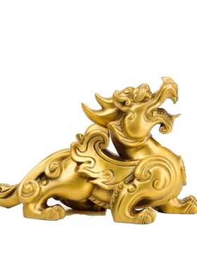 纯铜招财貔貅摆件一对镇宅皮丘家用装饰工艺品办公室店铺开业礼品