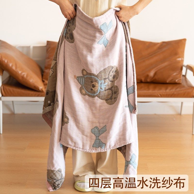毛绒熊浴巾2024新款浴巾大人不掉毛女裹巾高级家用沐浴巾