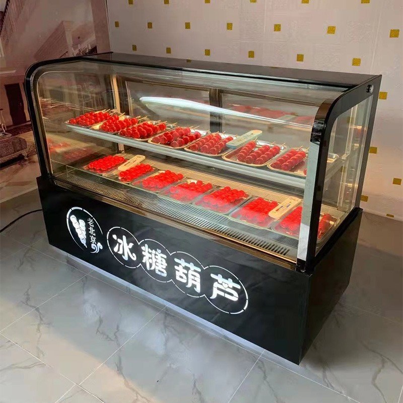 迷你小串冰糖葫芦展示柜子风冷低湿度冷藏商用厚切炒酸奶冷冻柜