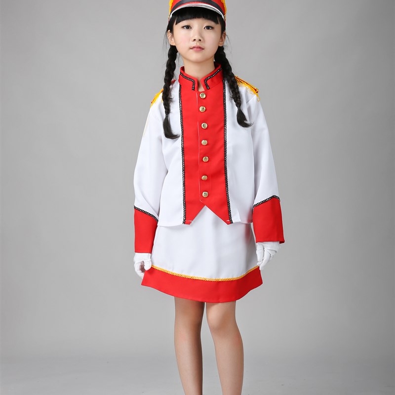 鼓号队幼儿园升旗手服装六一小学生鼓号服表演服仪仗队管乐队指挥