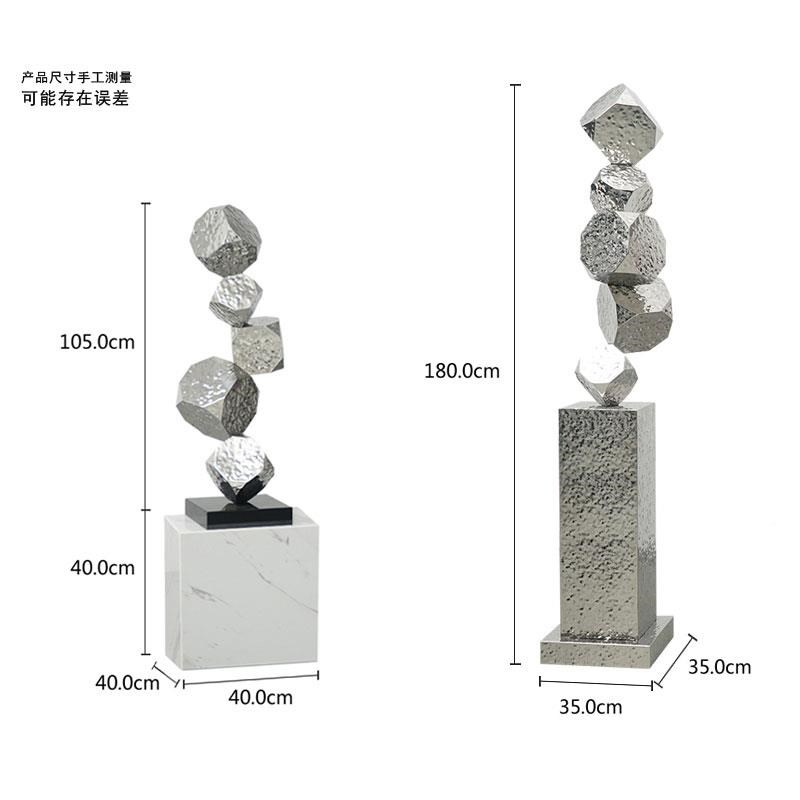 厂促大型落地不钢雕店塑摆件样板间售楼F装处酒走道抽锈象金属置