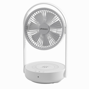 七彩叮当电风扇家用静音充电桌面电扇小型宿舍厨房免打孔壁挂风扇