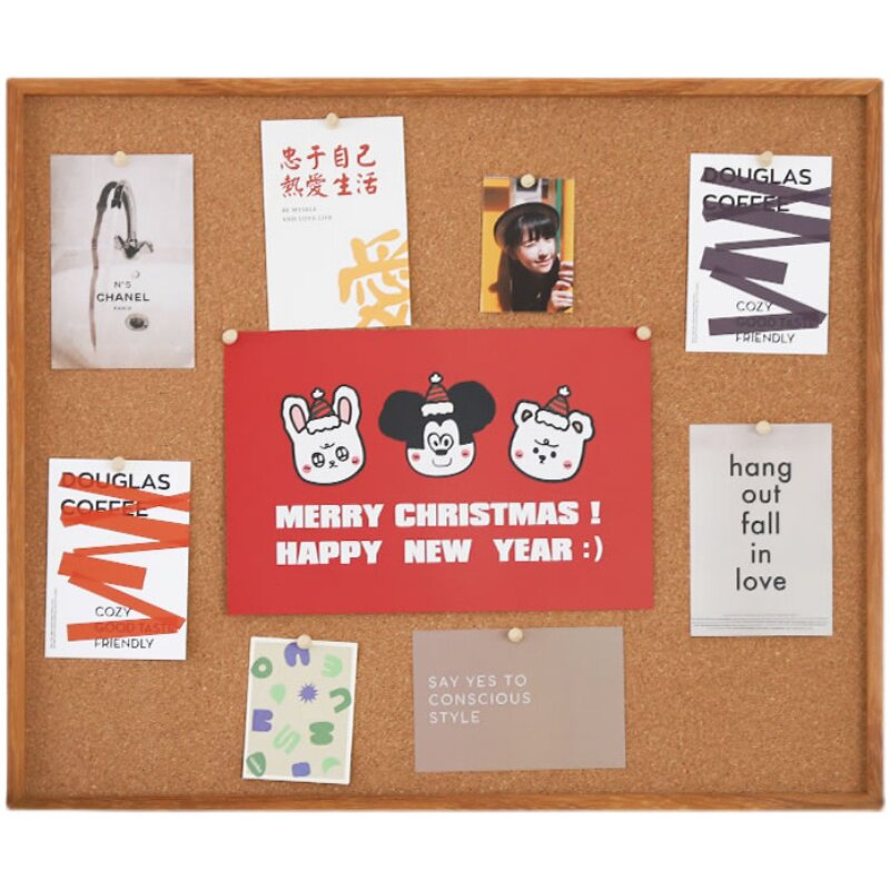 挂墙实木相框定制软木板照片墙装裱展示框相片墙diy画框背景板