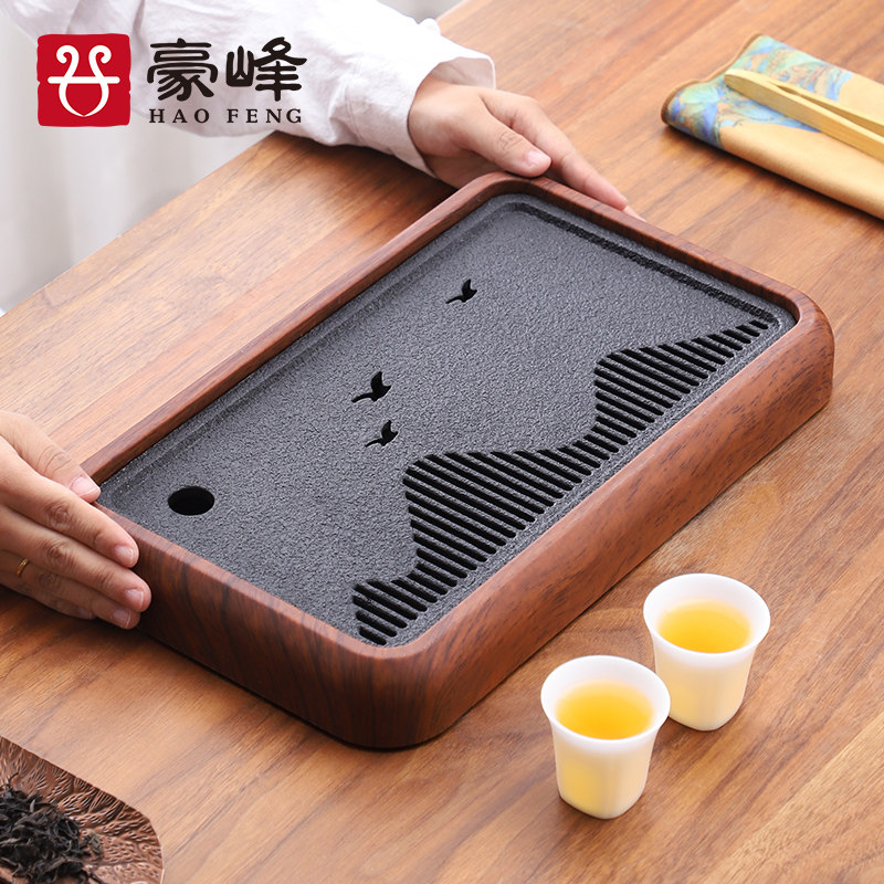 豪峰储水式202l4新款茶盘家用高档小型茶台茶具茶托盘办公室干泡