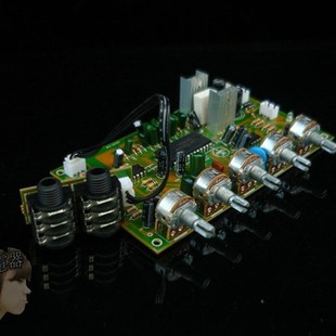 卡拉OK板混响板M65831话筒板带4558前级放大效果超PT2399