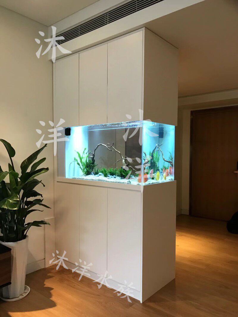 定做客厅隔断鱼缸定制客厅隔断鱼缸玄关嵌入式鱼缸墙体镶嵌式鱼缸
