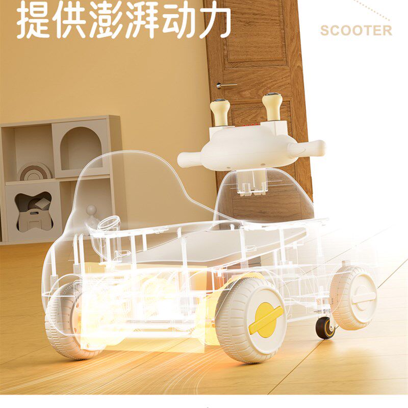 2025新款电动摇摇车四轮儿童1到3花生扭扭车可坐遥控宝宝周岁礼物