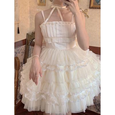 【现货】雾海玫瑰洛丽塔Lolita芭蕾风公主蓬蓬裙生日小礼服