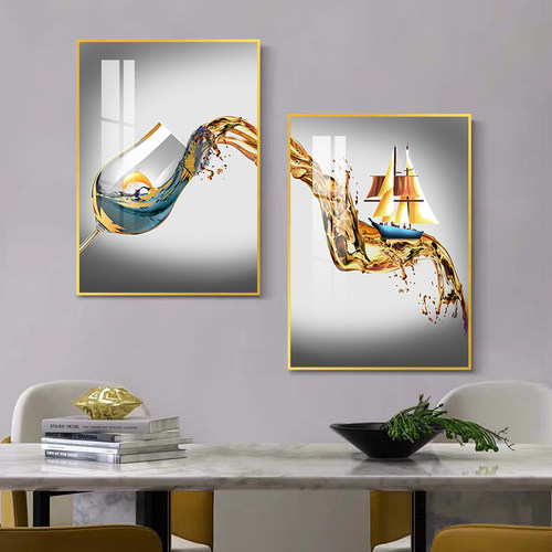 饰画现代饭厅饭桌壁画歺厅餐桌背景墙温馨挂画