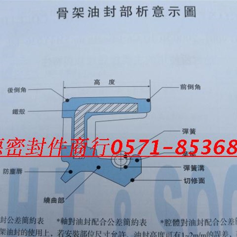 台湾进口密封件SPS高温骨架油封VS/VA水封SA FW氟胶高压O型防尘圈