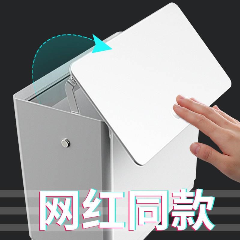 垃圾桶家用带盖厨房挂式有盖拉圾筒厨余悬壁挂翻盖橱柜门卧室纸篓