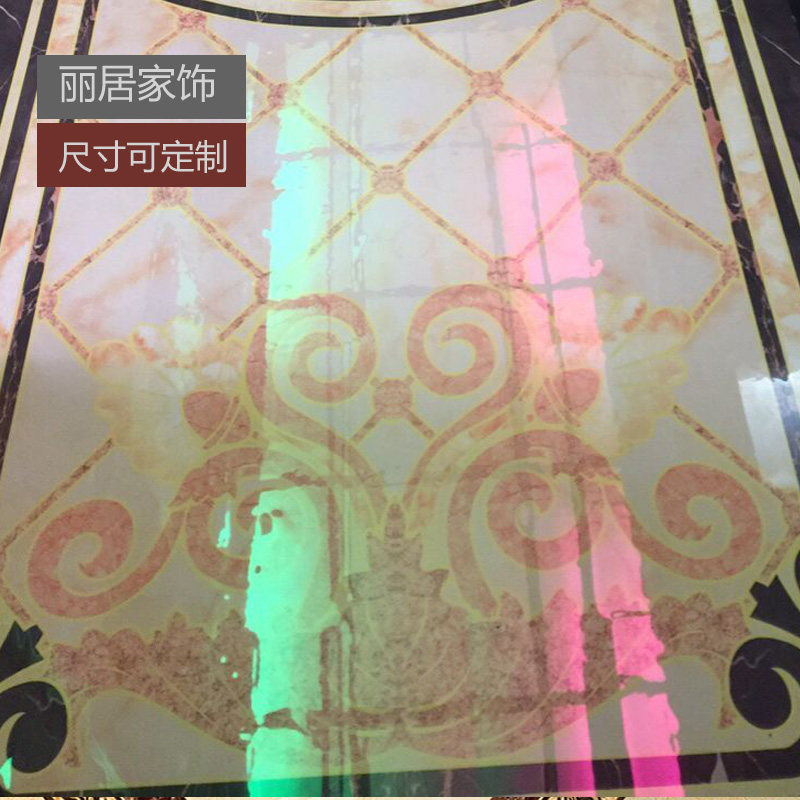 瓷砖自粘贴纸地面翻新茶几客厅地砖花纹过门石走廊装饰客厅地贴