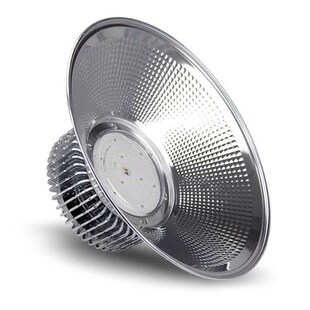 鳍片工矿灯led厂房工厂车间仓库照明灯罩体育馆吊灯超亮50W200W