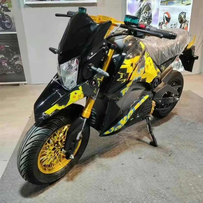 新款电猴子M5高速电动机车电池电动摩托跑车电动车大功率改装72V