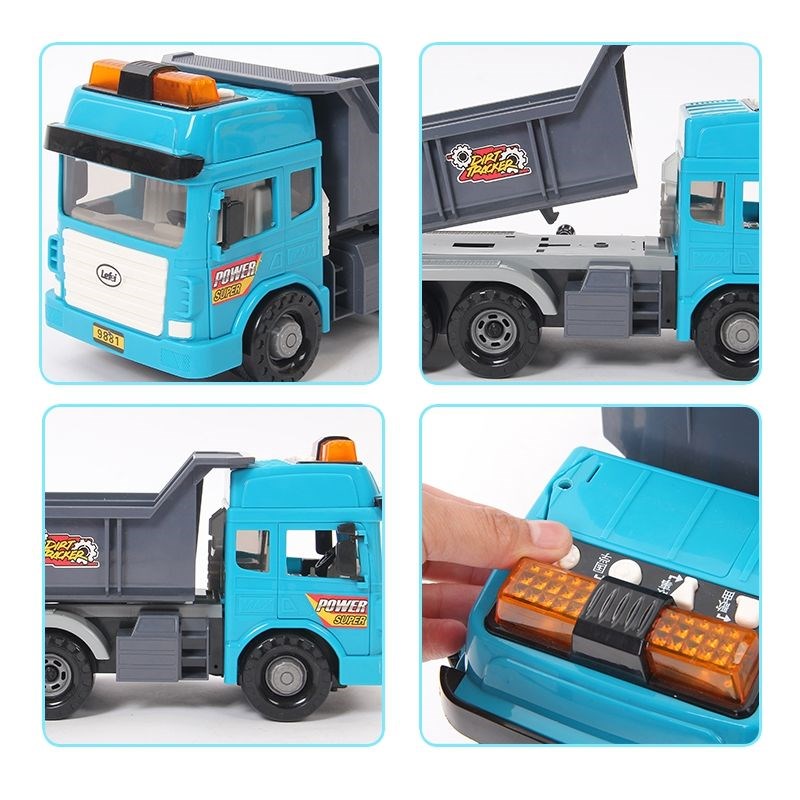 【249任选2件】慧殿堂超大号挖掘机翻斗车惯性灯光音乐男孩玩具