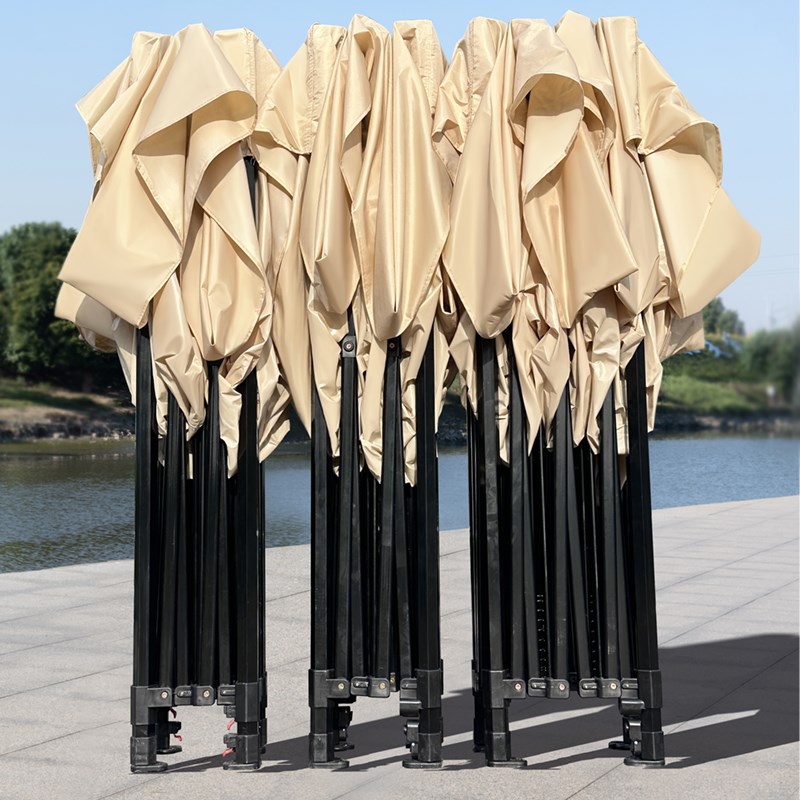 户外遮阳棚伸缩雨棚四脚伞帐篷商用遮阳大伞摆摊用四角折叠遮雨篷