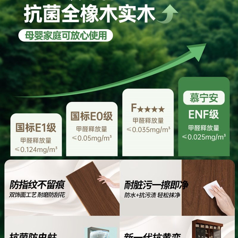 橡木定制书柜书柜集成客厅全墙全实木儿童学习黑板投影深胡桃橱柜