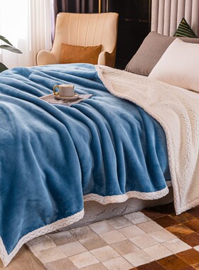 冬季加厚款小毛毯定制logo网咖电影院便携空调毯子午休披肩盖腿毯