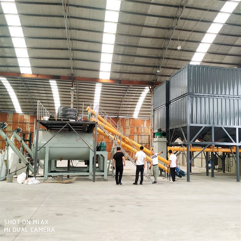 卧式腻子粉搅拌机多规格粉剂涂料搅拌机3吨腻子粉简易设备