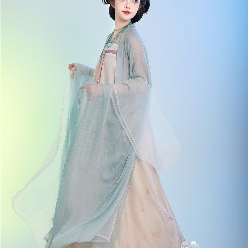 【沉香画舫】【白瑞云】齐胸复原衫裙J襦裙复原唐制八破裙交窬裙