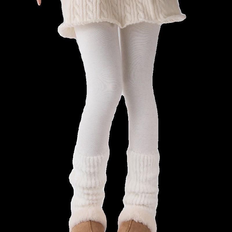 抵达一楼灰色打底裤秋冬保暖女加绒百搭黑色显瘦竖条纹外穿连裤袜