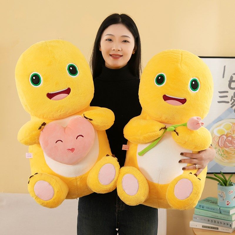 奶龙玩偶毛绒玩具儿童睡觉抱枕布娃娃抱爱心小Q奶龙公仔大号礼物