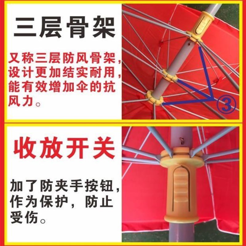 遮阳伞户外摆摊大伞加厚做生意太阳伞雨伞定制logo广告伞印字