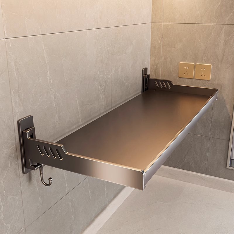 厨房微波炉架子置物架壁挂式免打孔放烤箱家用上墙支架多功能收纳