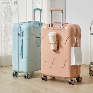 雪糕行李箱女20寸拉杆箱高颜值登机箱静音万向轮结实旅行密码箱子