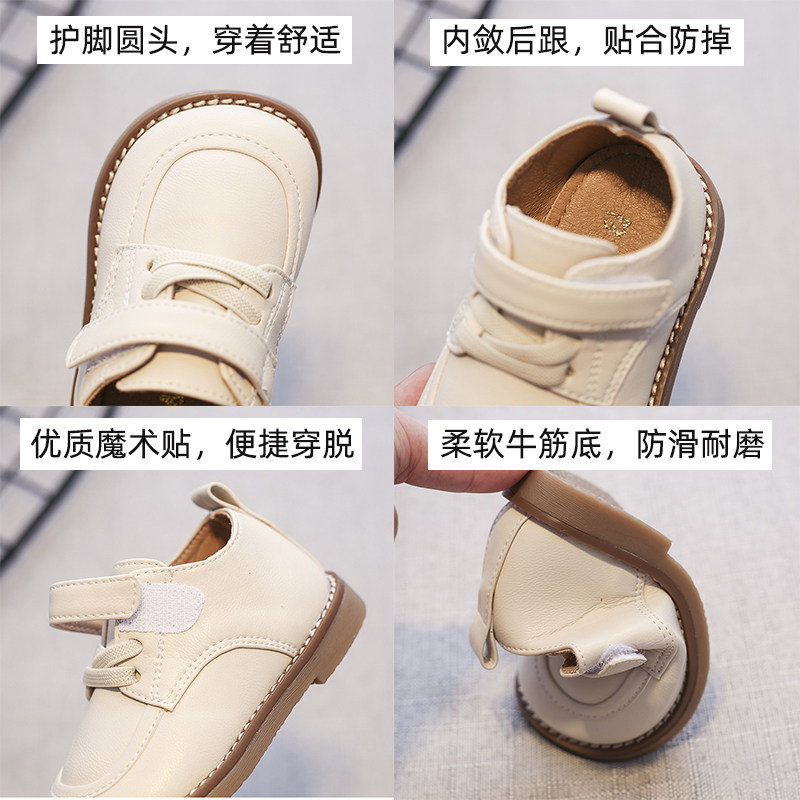 新款1-3岁女宝宝学步鞋春秋软底婴儿鞋英伦男童小皮鞋单鞋加绒冬