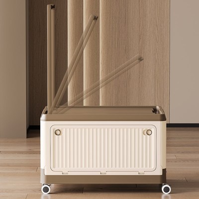 书箱收纳箱带滑轮拉杆教室整理箱手提折叠储物箱衣箱学生宿舍