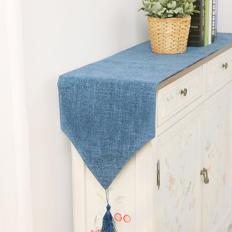 素色清新桌旗中式简约现代欧式美式田园桌布茶几布桌垫床旗床尾巾,居家布艺,桌旗,淘宝优惠券,粉丝福利购,淘宝优惠卷