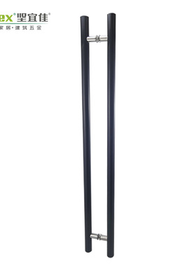 坚宜佳黑色玻璃门拉手玻璃门把手木门把手简约风格门配件L1Y09
