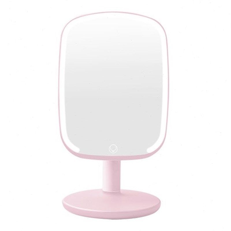 led灯化妆镜带灯梳妆镜台式补光灯家用可翻转充电镜子折叠灯光镜