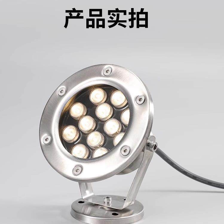 水底灯led防水户外七彩水下灯水池灯景观灯鱼池灯喷泉灯24V泳池灯