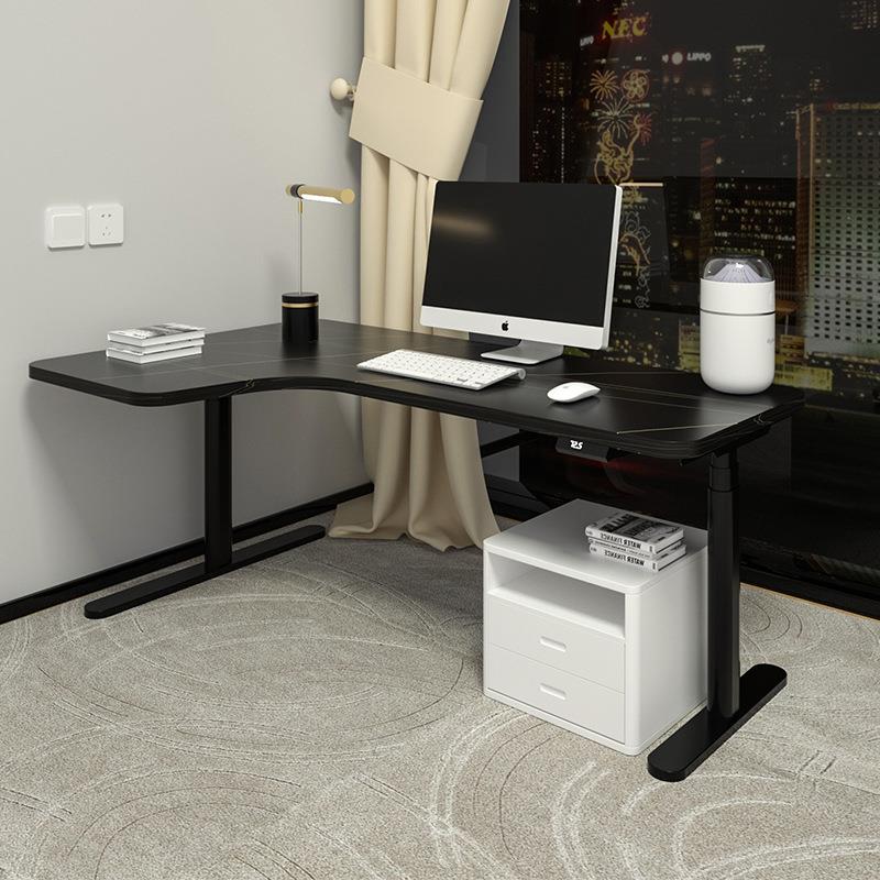岩板 3节双电机转角电动升降办公桌电脑桌 智能 站立式 健康办公