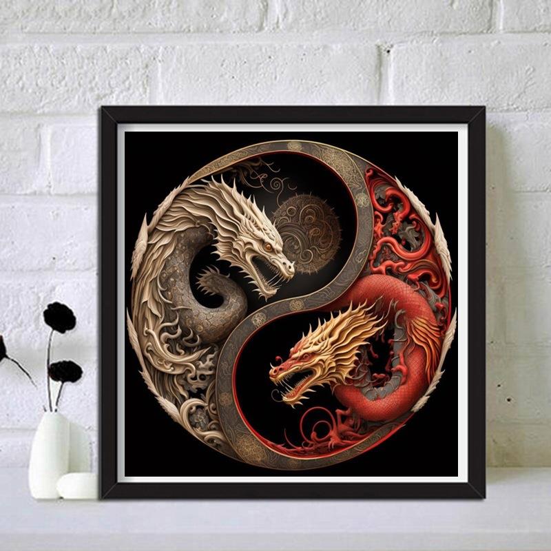 钻石画2023新款现代简约卡通彩绘象贴钻十字绣客厅卧室小幅满钻